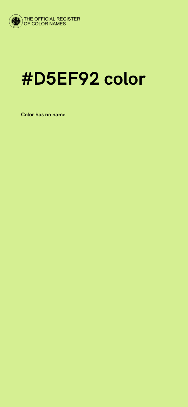 #D5EF92 color image