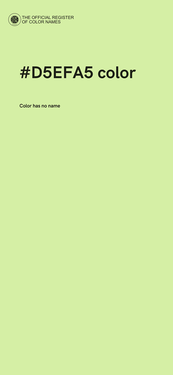 #D5EFA5 color image