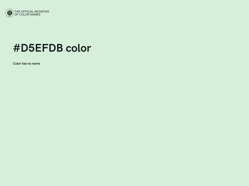 #D5EFDB color image