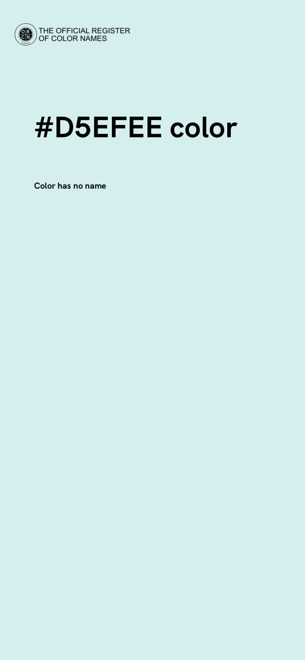 #D5EFEE color image