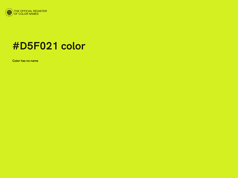 #D5F021 color image