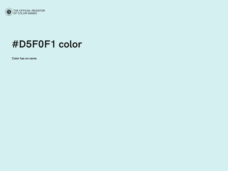 #D5F0F1 color image