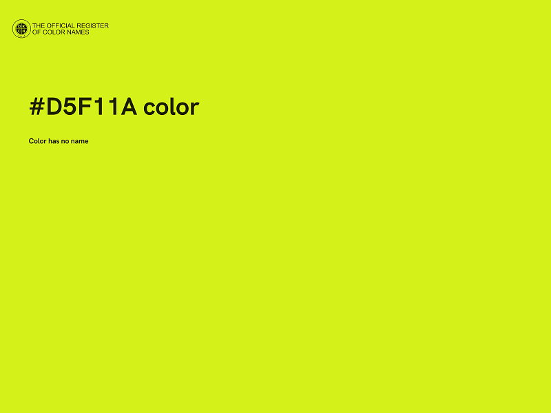 #D5F11A color image