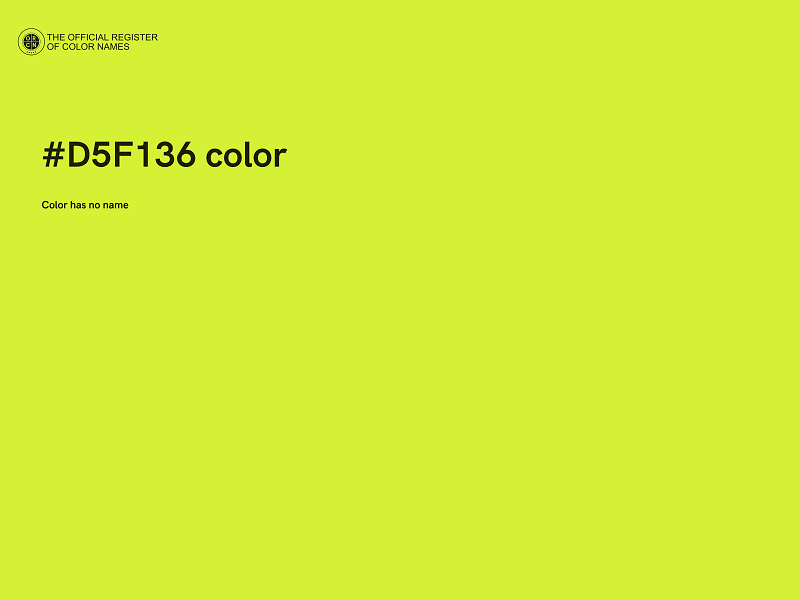 #D5F136 color image