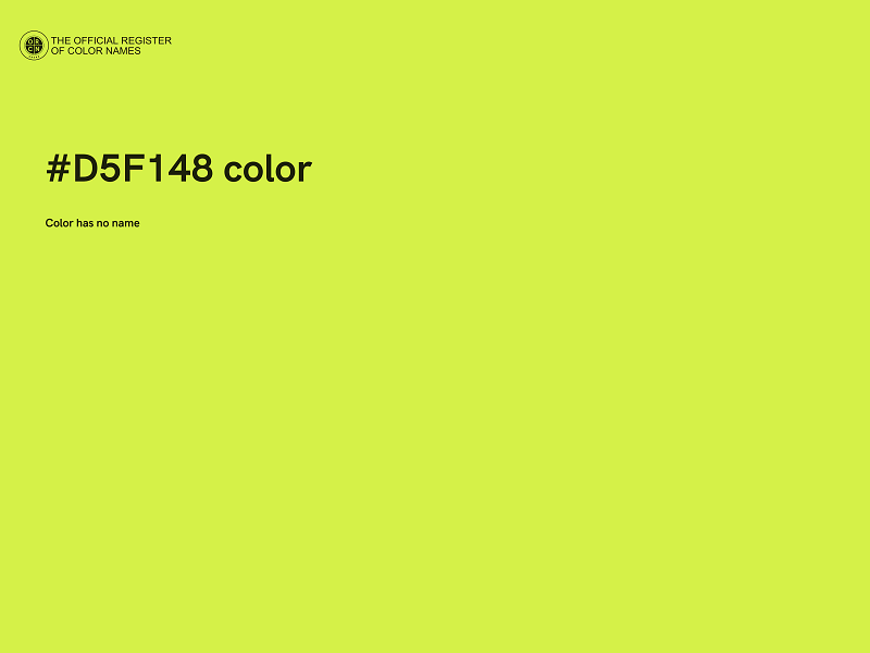 #D5F148 color image