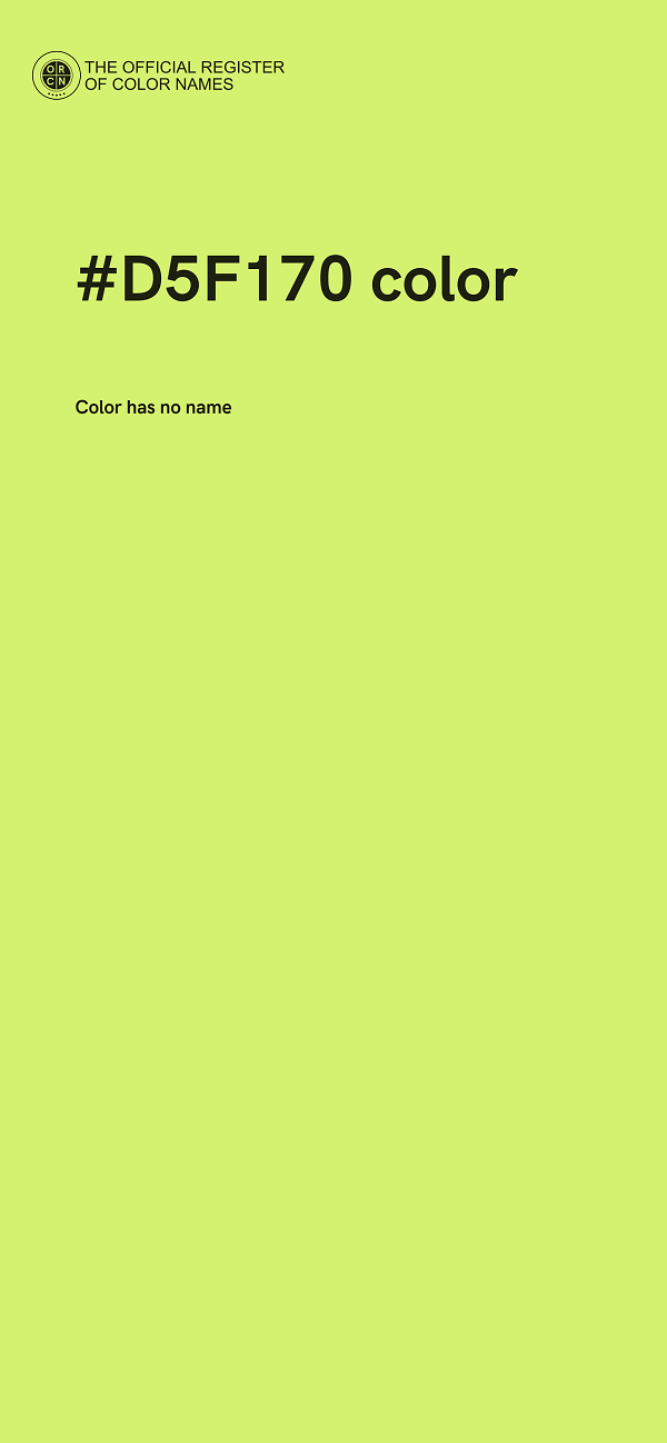 #D5F170 color image