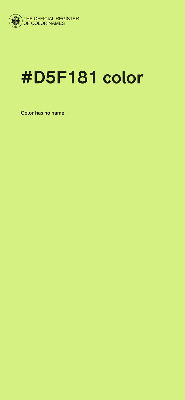#D5F181 color image