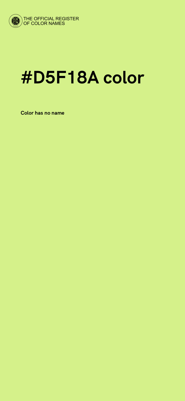 #D5F18A color image