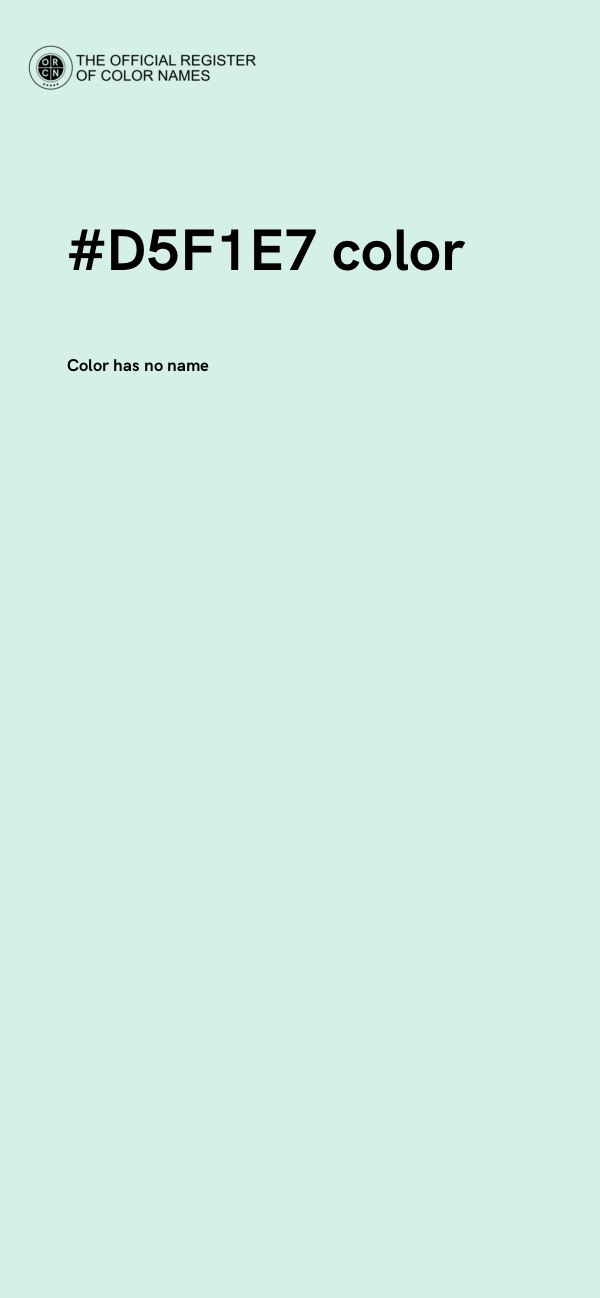#D5F1E7 color image