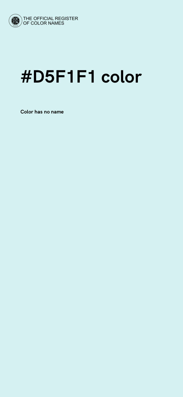 #D5F1F1 color image