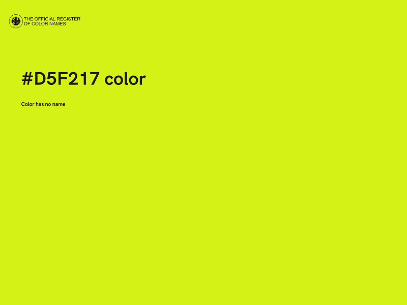 #D5F217 color image