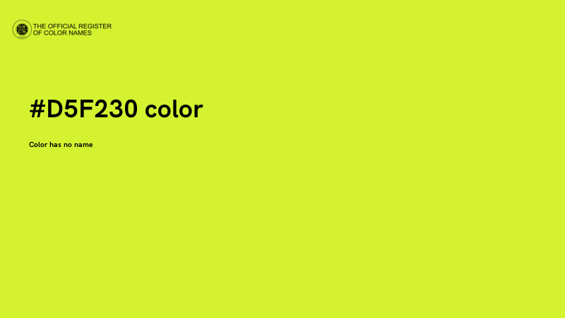 #D5F230 color image