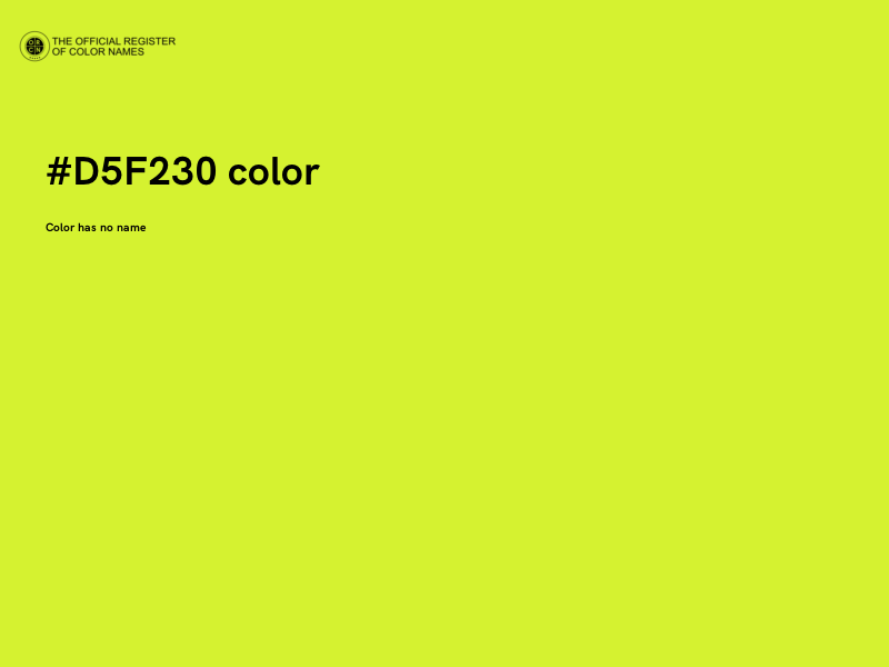 #D5F230 color image