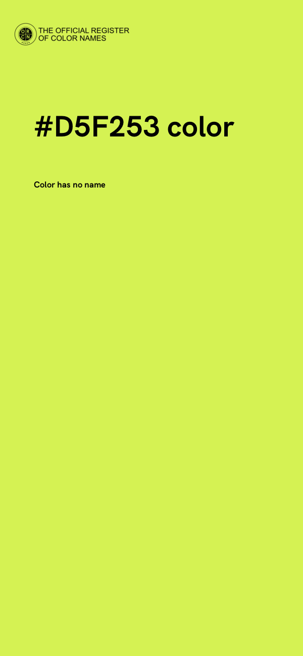 #D5F253 color image