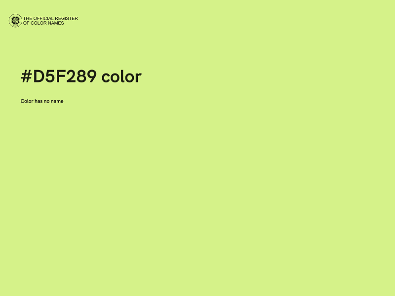 #D5F289 color image