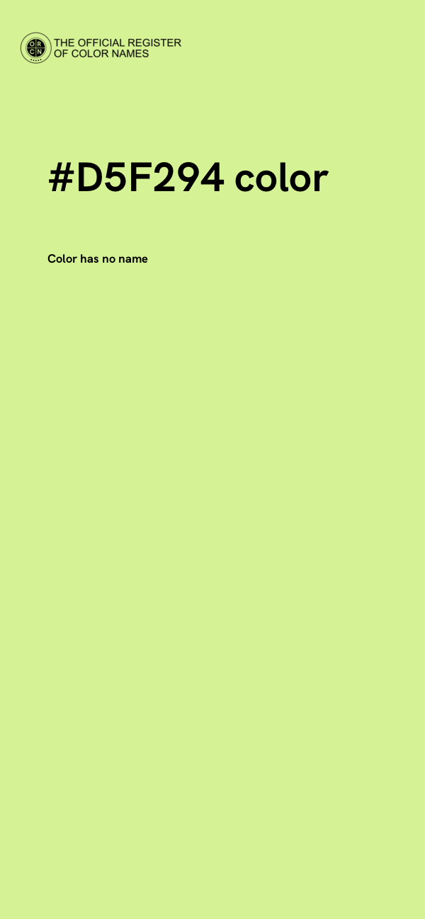 #D5F294 color image