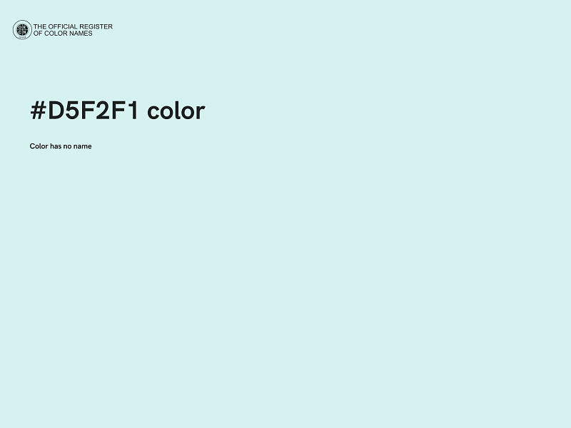#D5F2F1 color image