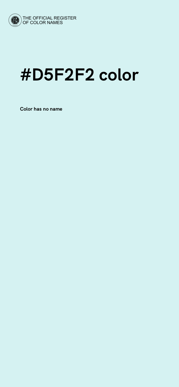 #D5F2F2 color image