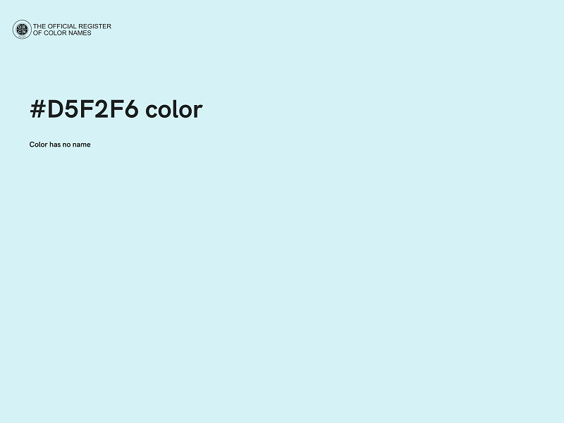 #D5F2F6 color image