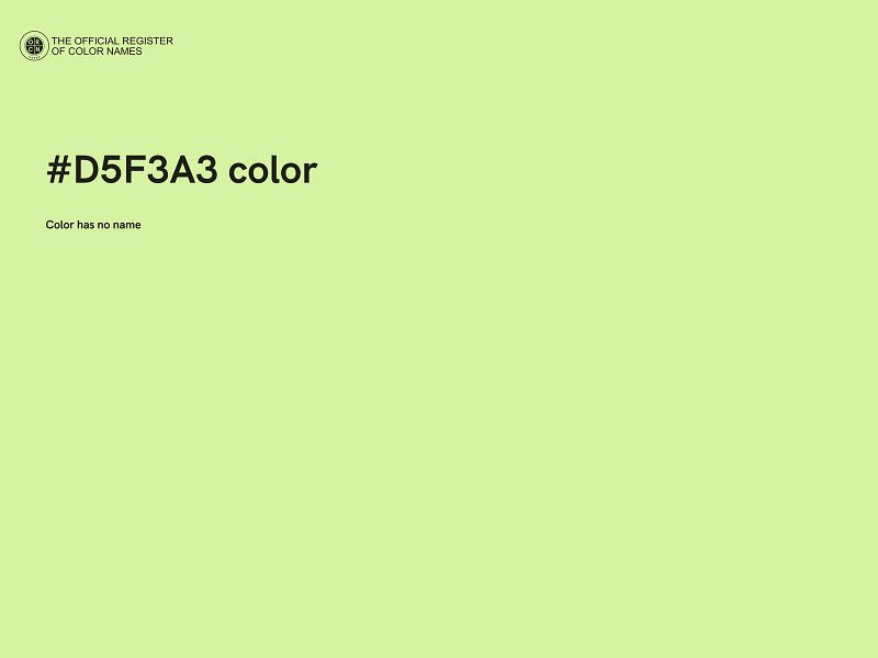 #D5F3A3 color image