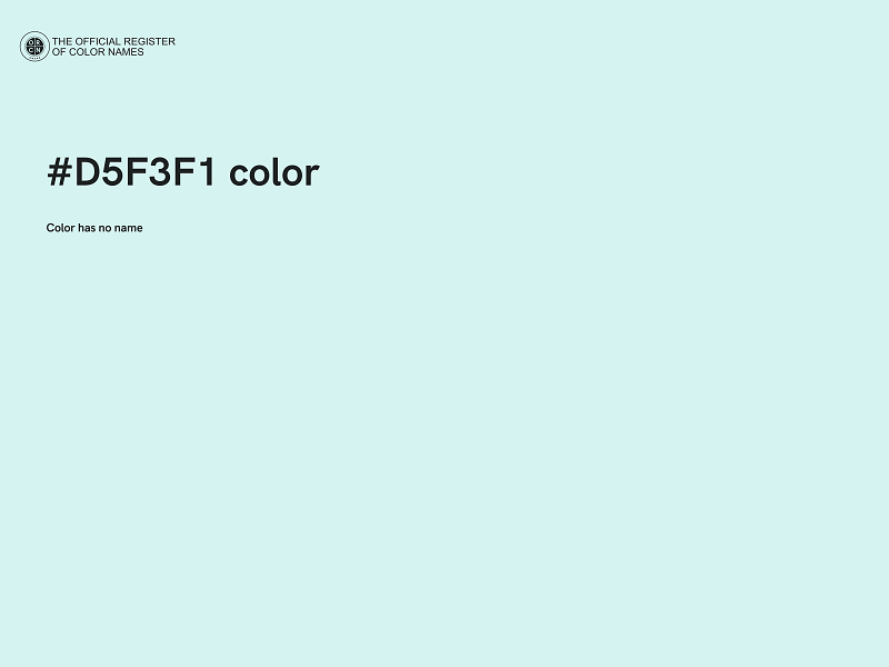 #D5F3F1 color image