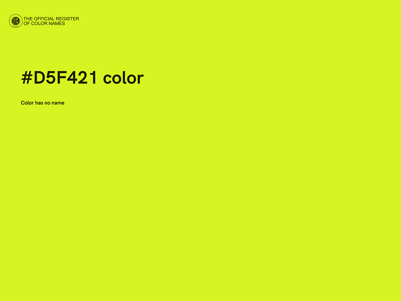 #D5F421 color image