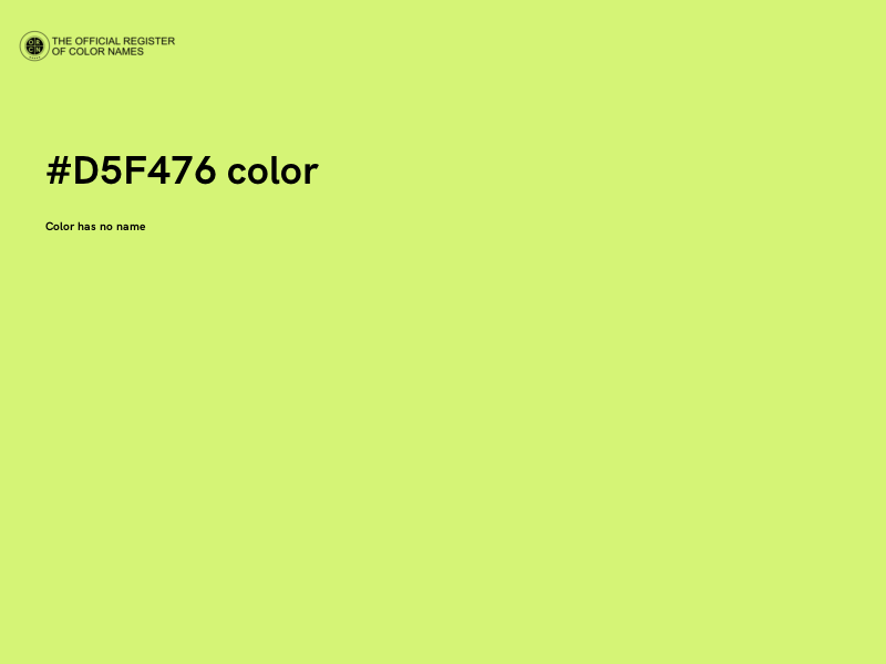#D5F476 color image