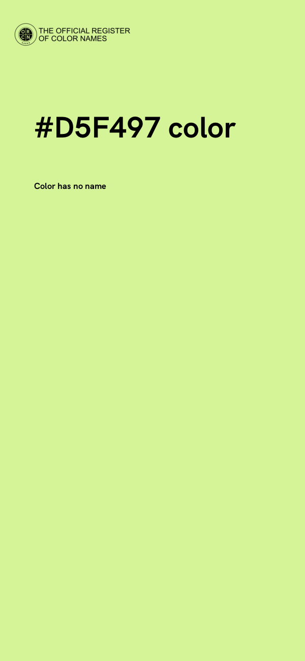 #D5F497 color image