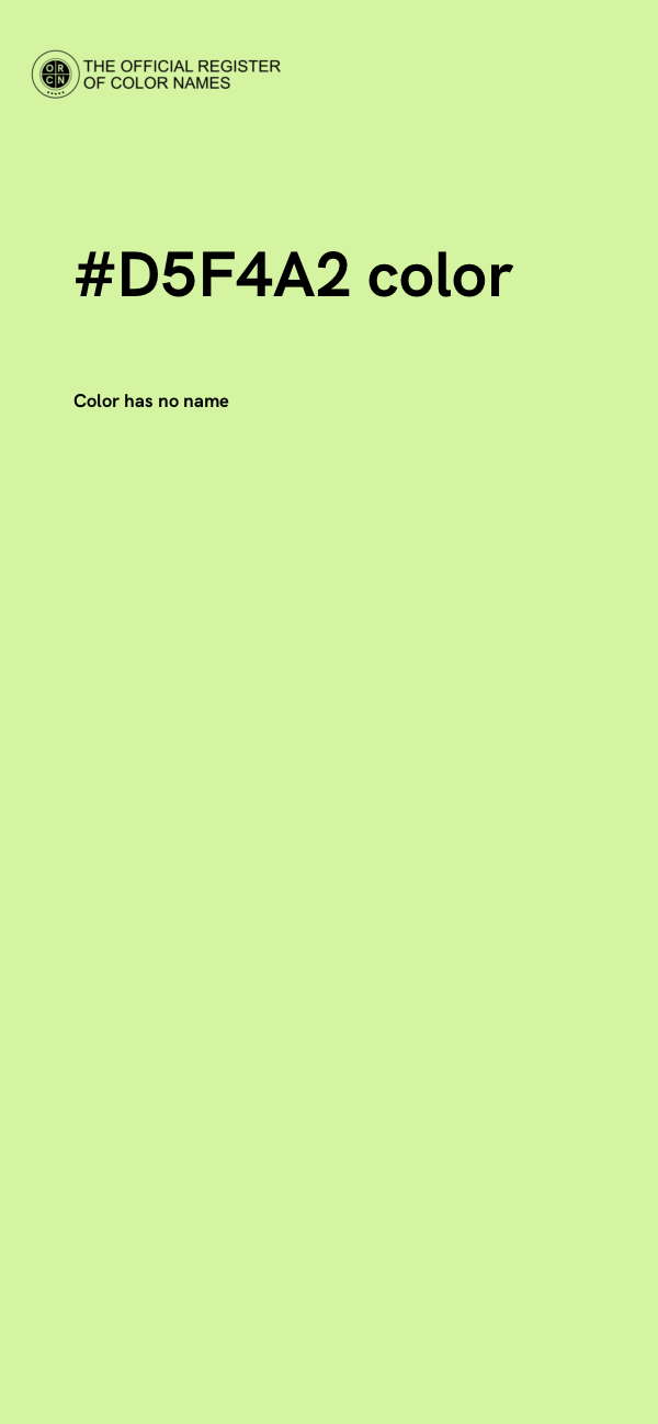 #D5F4A2 color image