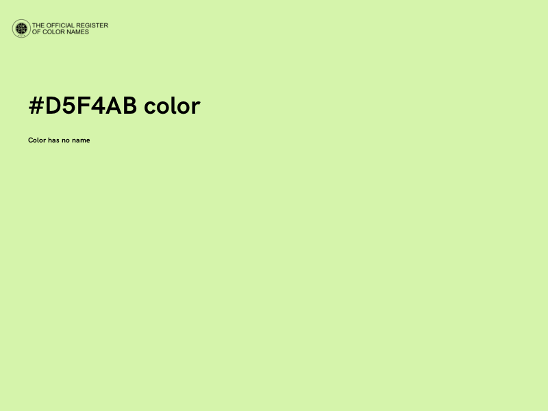 #D5F4AB color image