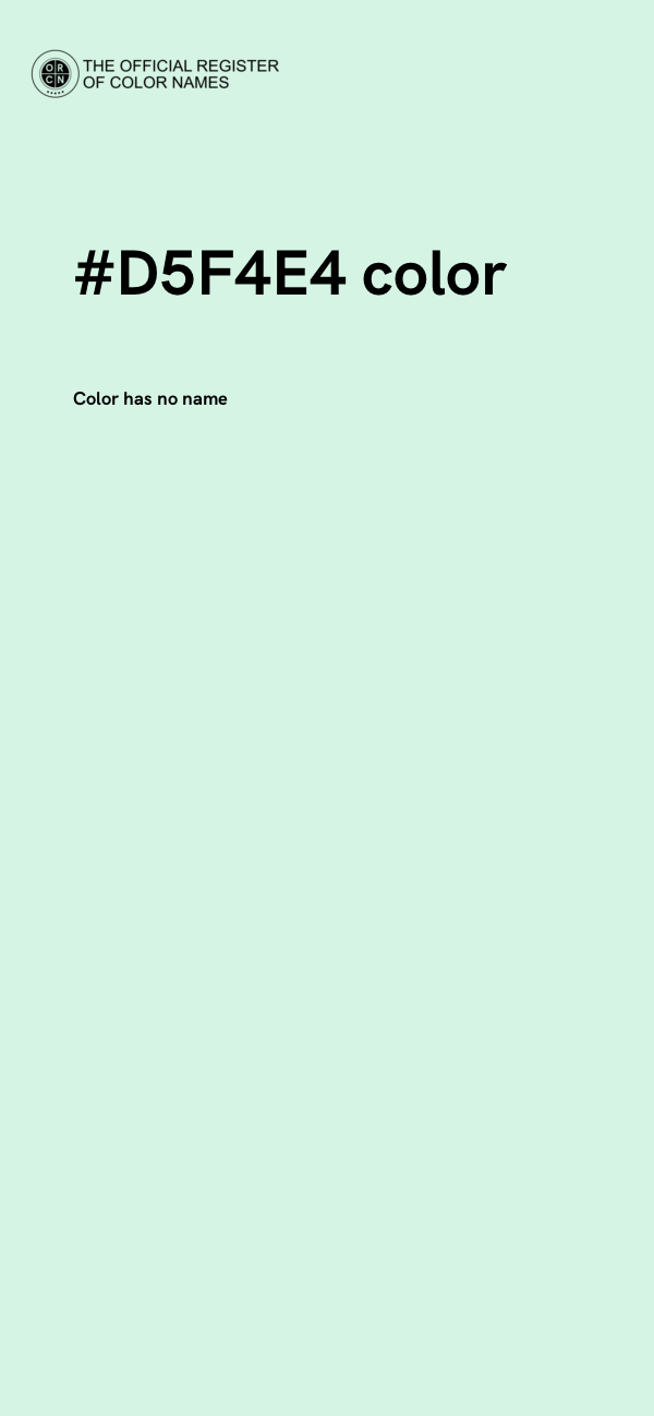 #D5F4E4 color image