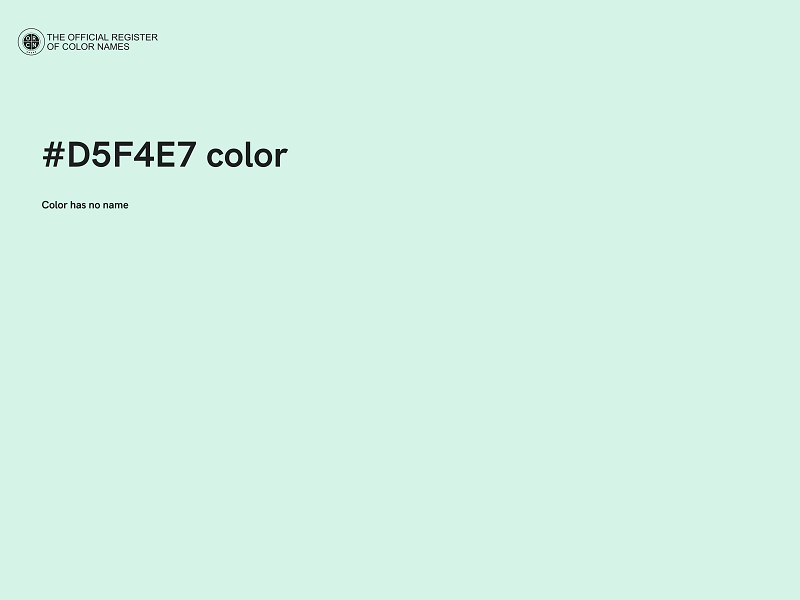 #D5F4E7 color image