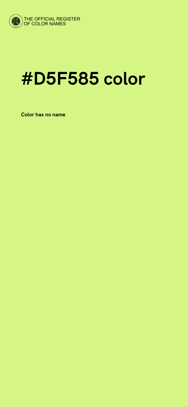 #D5F585 color image