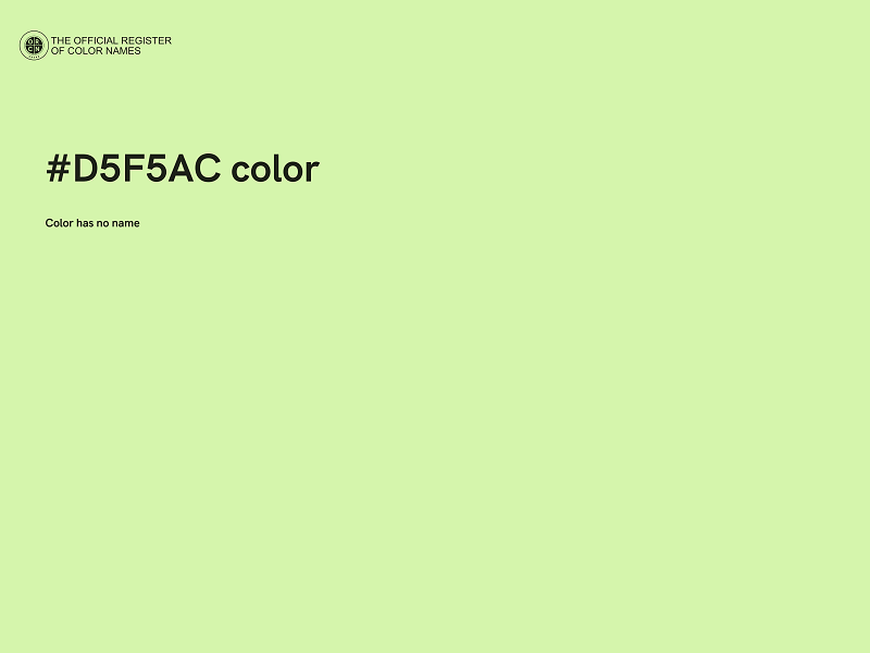 #D5F5AC color image