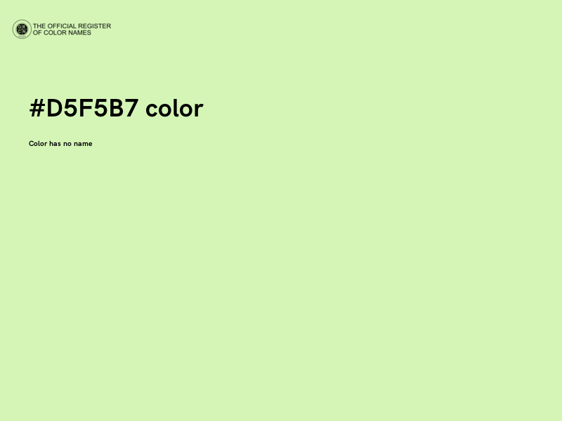 #D5F5B7 color image