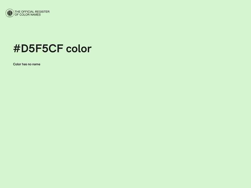 #D5F5CF color image