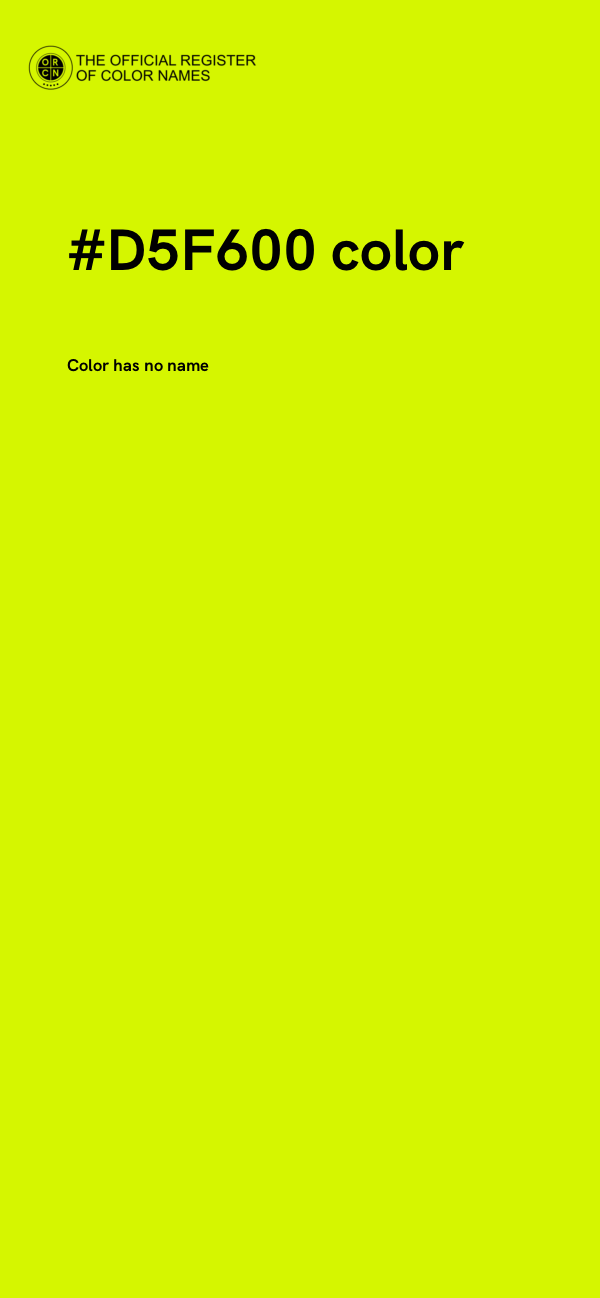 #D5F600 color image