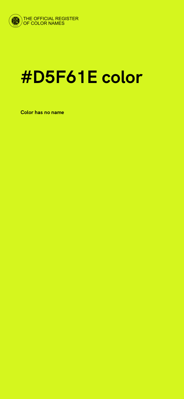#D5F61E color image
