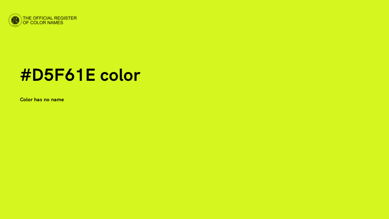 #D5F61E color image