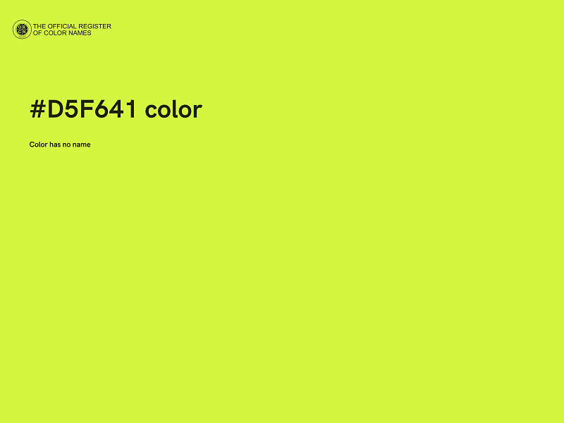 #D5F641 color image