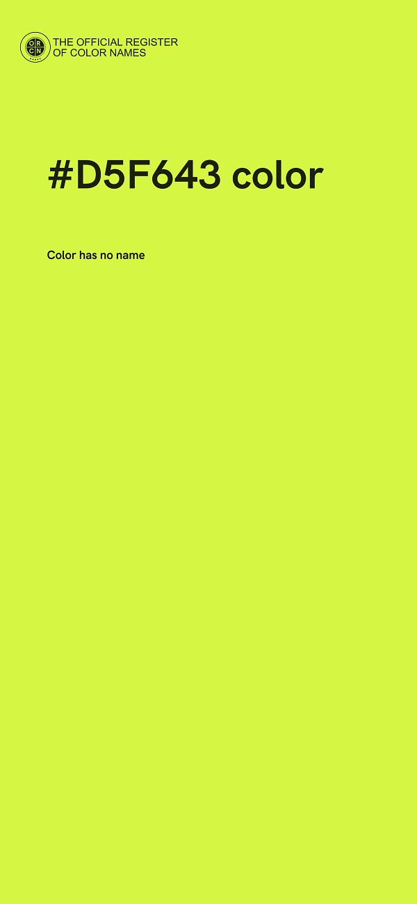 #D5F643 color image