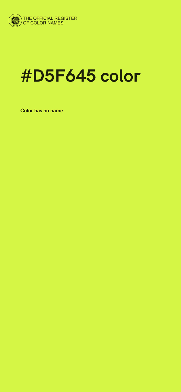 #D5F645 color image
