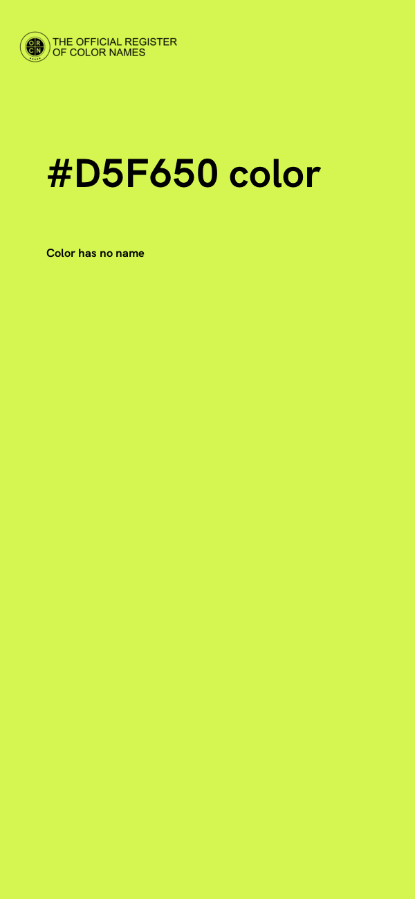 #D5F650 color image