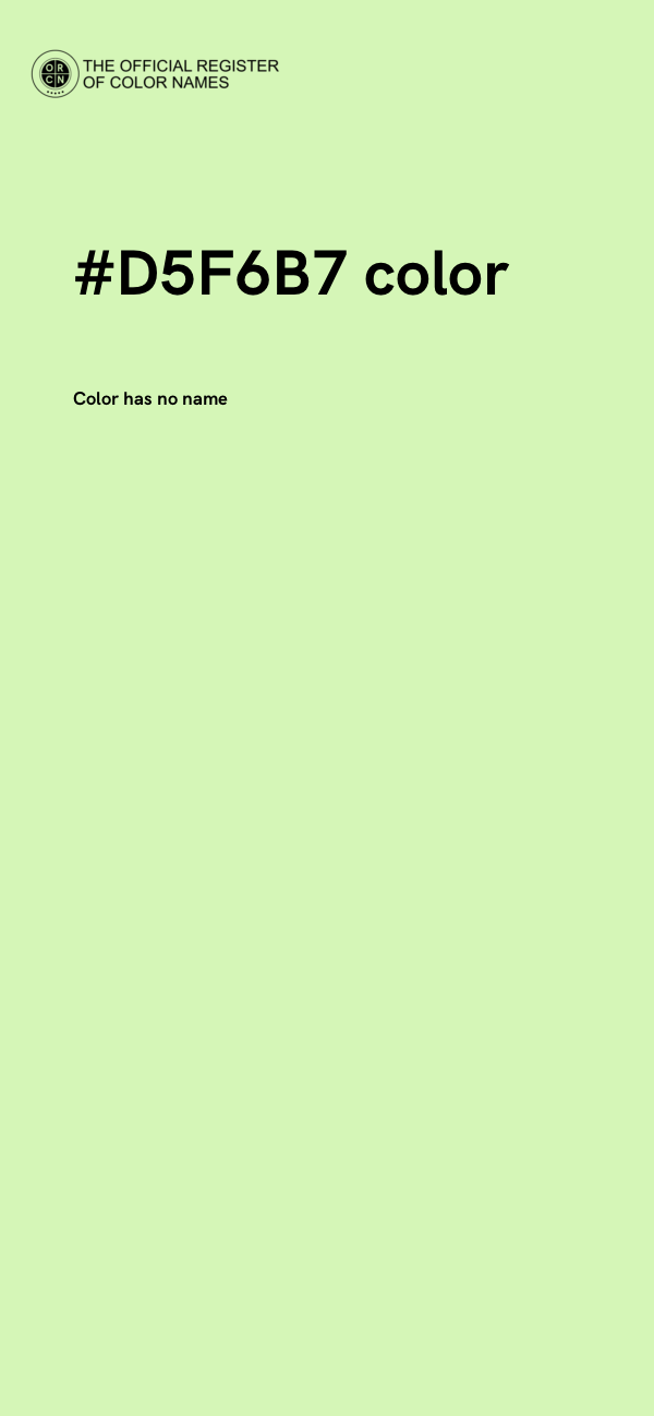 #D5F6B7 color image