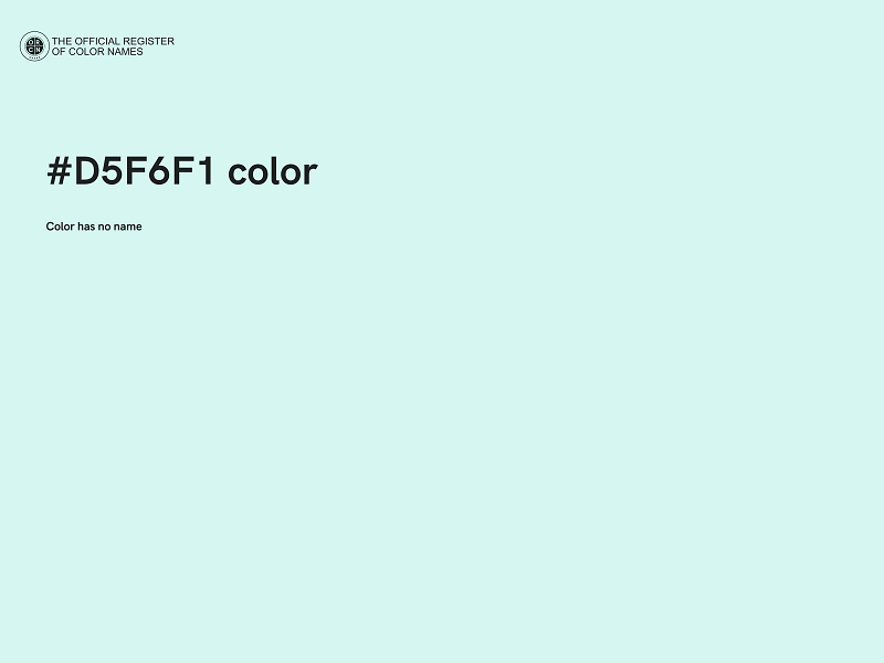 #D5F6F1 color image