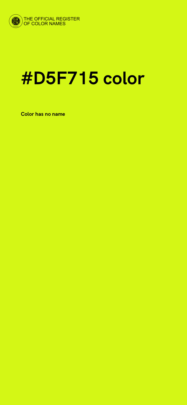 #D5F715 color image