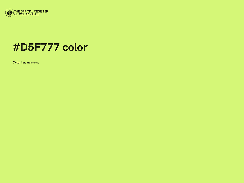 #D5F777 color image