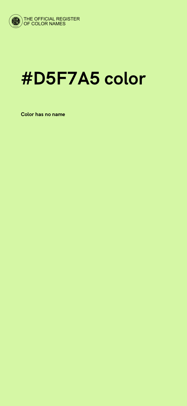 #D5F7A5 color image