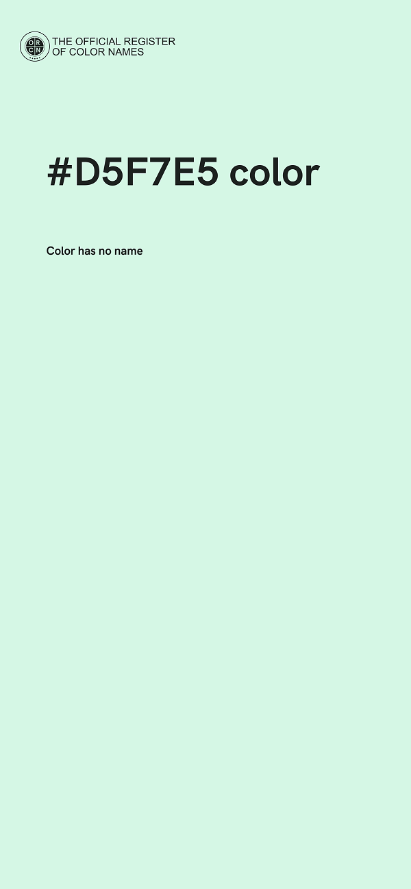 #D5F7E5 color image