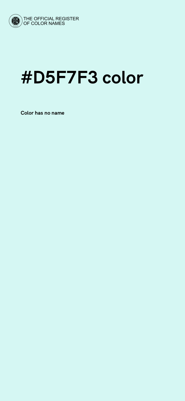 #D5F7F3 color image
